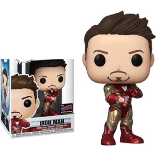 Avengers:Endgame Tony Stark Iron Man #529 & QUAKE Infinity Gauntlet Action Figure toys for Children Xmas Gift