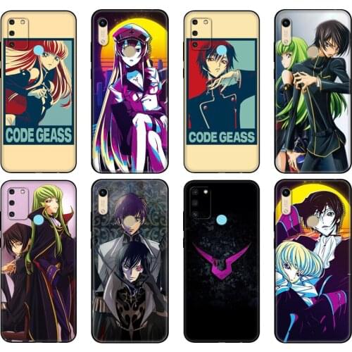 Black tpu Case For Honor 8a Prime 8s 9 10X Lite 9A 9C 9X Premium Pro 9S Case Cover Japanese Anime Code Geass
