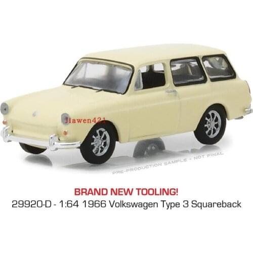 GreenLight 1:64 1966 Volks wagen Type-3 squareback Collect die-casting alloy car models toys gift