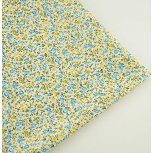 1 Piece Patchwork Tecido Dark Blue and Green Plaid Cotton Fabric Fat Quarter Tissue Sewing Crafts Textile Beginners Practice