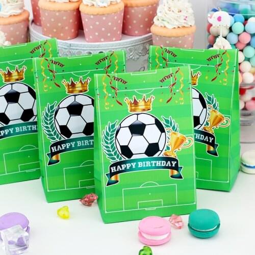 Soccer Theme Favor Box Cupcake Box Candy Box Soccer Party Decorations Kids Event & Party Supplies