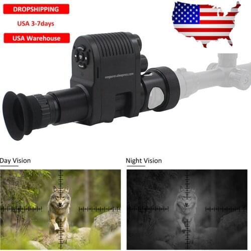Megaorei 3 Integrated Digital Night Vision Rifle Rear Scope Add on Attachment 720P IR Hunting Camera Monocular DVR Camcorder