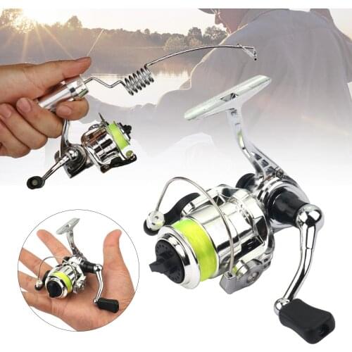 Upgraded XM100 Mini Metal Fishing Reel Spinning Wheel Bearing Fish Tackle Gear For Trout Jigging Pesca Bass Fishing Tackle