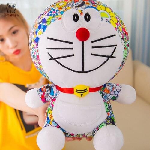 BOLAFYNIA Baby Kid Plush Toy for Christmas Birthday Gift Doraemon cat Children Plush Stuffed Toys Robot Cat