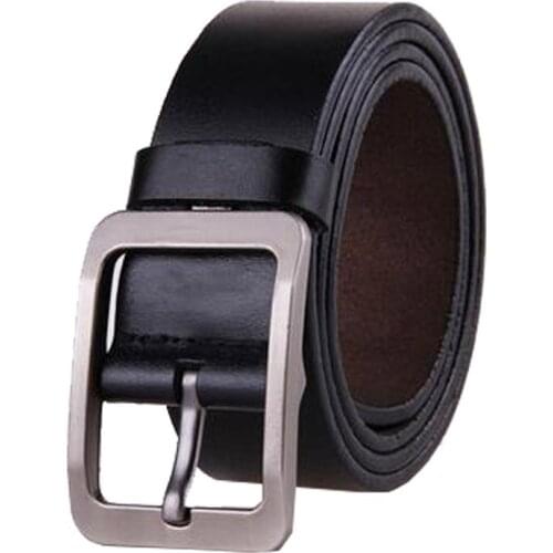 New Mens Strap Genuine Leather Casual All-Match Men Brief Leather Belt Mens Strap Belt Pure Color Belts