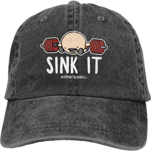 Sink It Baseball Cap Men Bodybuilding Ripped Muscle Training Caps colors Women Summer Snapback Caps
