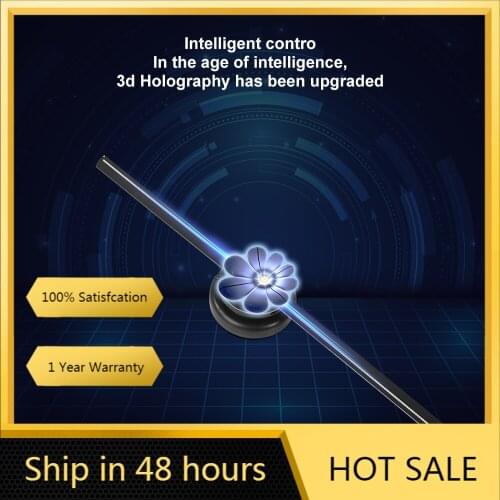 Advertising Display 3D Fan Hologram Projector Wall-mounted Wifi Led Sign Holographic Lamp Player Remote Support Images and Video