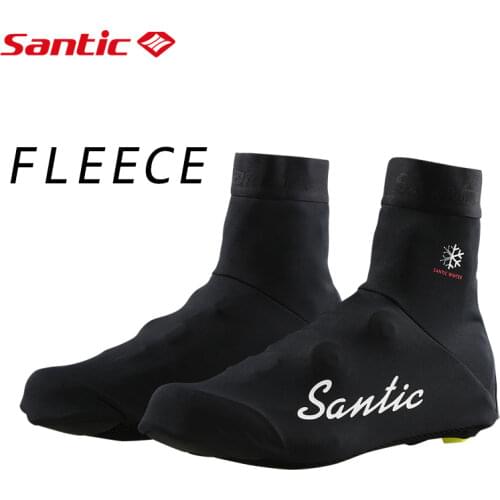Santic Cycling Shoes Cover Thermal Winter Bike Bicycle Road MTB Shoes Protector Windproof MTB Bike Equipment Overshoe