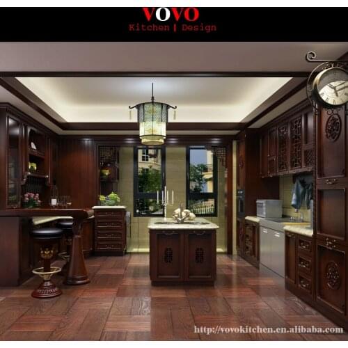 China made kitchen design solid wood