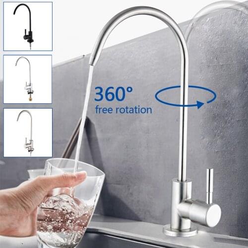 1/4"Kitchen Faucets Direct Drinking Tap Water Purifier Faucet for Kitchen Sink Drinking Water Anti-Osmosis Purifier tap 304