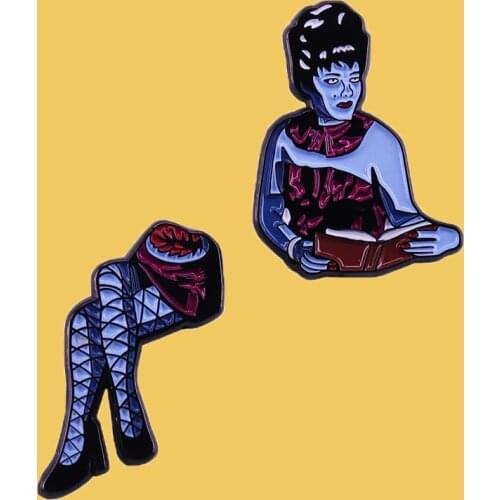 SP238 Horror Metal Enamel Pins and Brooches for Lapel Pin Backpack Bags Badge 80s horror film fans Halloween Gifts