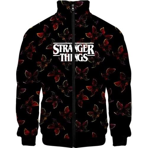 New 3D Printed Hoodie Men/Women/kid Stranger Things 3 Sweatshirts Tracksuit Hooded Stranger Things Hoodies Zipper Jacket