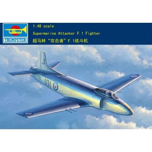 Trumpeter 02866 1/48 Supermarine Attacker F.1 Aircraft Fighter Warplane Model TH07223-SMT6