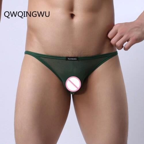 Sexy Men Underwear Briefs Male Underpants Breathable Transparent Mesh Men Cueca Calzoncillos Hombre High Fork Mens Briefs