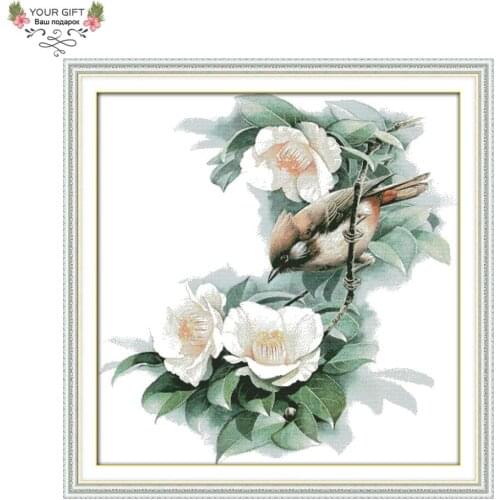 Joy Sunday D709 14CT 11CT Stamped and Counted Home Decoration Yuhina Cross Stitch Kits