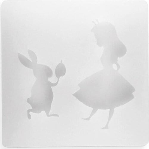 1Pcs Girl Rabbit Silicone Cake Mold For Necklace Earrings Hair Ring Clay Fondant Cake Decorating Tools Baking Tools