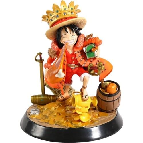 18CM Japan Anime Figure One Piece Figure Monkey D. Luffy Treasure PVC Action Figure Collectible Model Children Gift Toy Figure