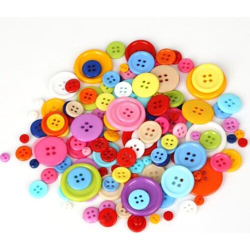 20-200Pcs Mixed Size Round Resin Sewing Buttons For Craft Round Sewing Buttons Scrapbook DIY Home Decoration Accessories