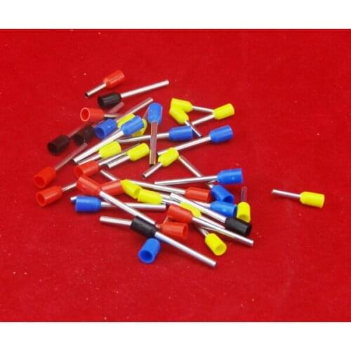 800 PCS/lot E0508 to E4018 24-12AWG(-.5-4.0mm2) cable connector splice insulated cord terminal block kit wire cable ferrules