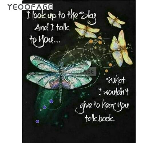 Diy 5d diamond painting dragonfly full square drill cross stitch diamond embroidery handmade diamond mosaic kits needlework