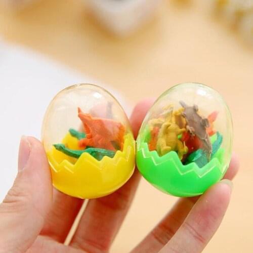 Dier Gum Kawaii Dinosaurus Model Kinderen Eieren Rubber Cartoon Stijl Gum Creatieve Voor Kids Funny Gummen Koreaanse Briefpapier