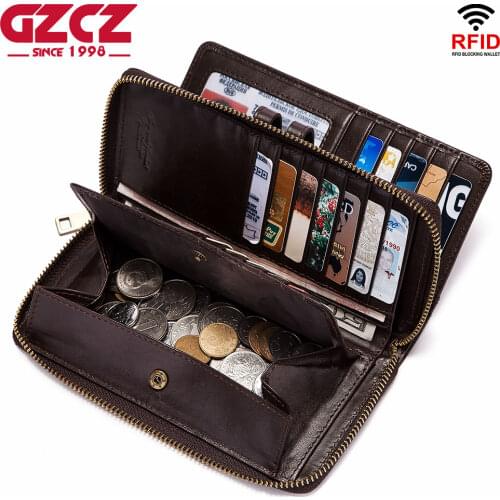 Long Men Style Wallets Fashion Quality Brand Credit Card Holder Male Purse Large Capacity Genuine Leather PORTFOLIO Portomonee