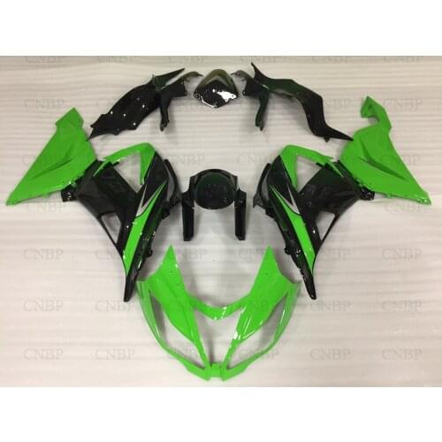 Full Body Kits Zx6r 13 14 Fairing Kits Ninja Zx-6r 2014 2013 - 2016 Green Black Bodywork for Kawasaki Zx6r 2014