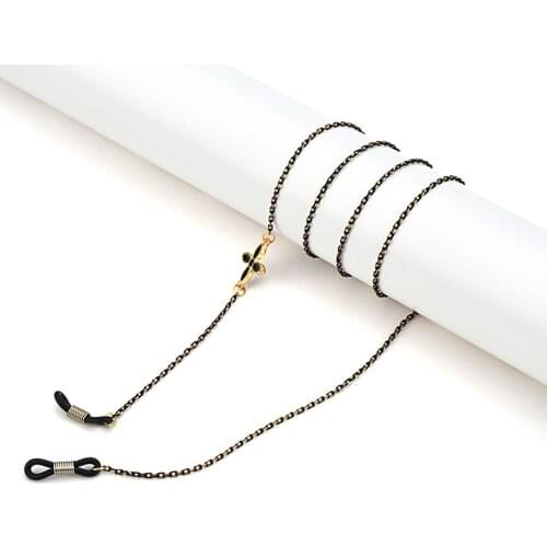 Hot Sale 1PC Men Women Metal Glasses Chain Sunglasses Flowers Beaded Eyeglass Lanyard Hold Strap Eyewear Retainer Jewelry Rope