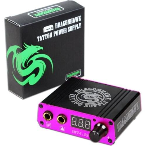 DragonHawk Tattoo Power LCD Mini Box Supply Makeup Machine Tattoo Pen Stable Work Power Supplies Fast Delivery