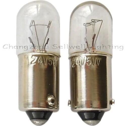 Miniature Lamp Bulbs Lighting Ba9s T10x28 24v 5w 10pcs A028