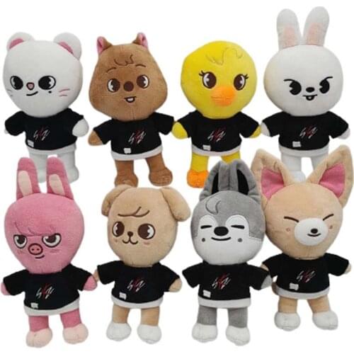 Cartoon Skzoo Plush Toys Stray Kids Stuffed Toy Animal Plushies Doll Wolf Chan Leebit Fox.ny Jiniret Puppym Kids Fans Gift