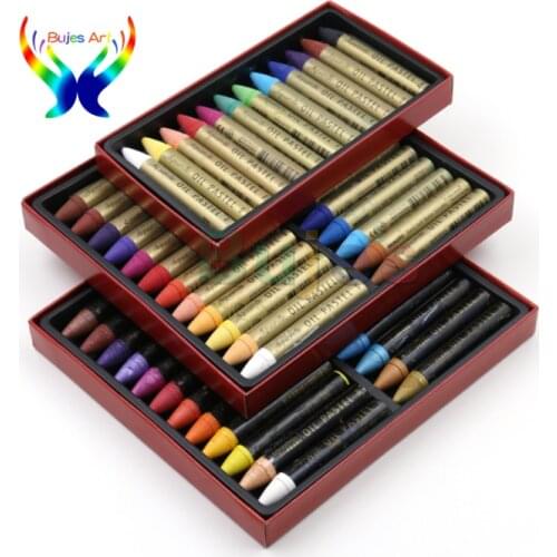 MUNGYO 12/24 colors Oil Pastel water soluble crayon color colorful stick water soluble oil painting stick Art Drawing