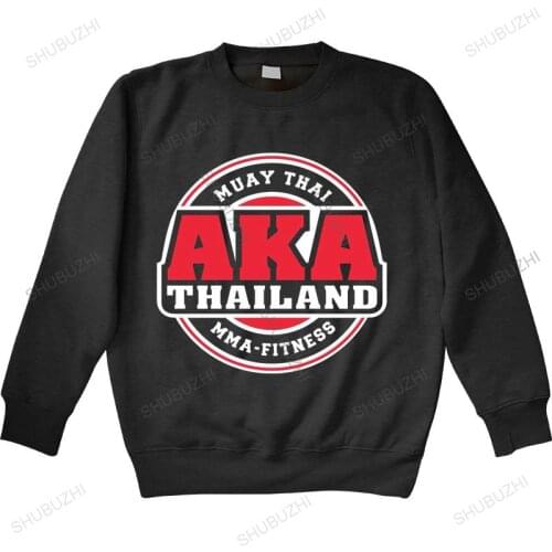 Men streetwear sweatshirt long sleeve Aka Thailand Gym Logo Muay Thai Mma Kick Boxing bigger size mens shubuzhi hoodies