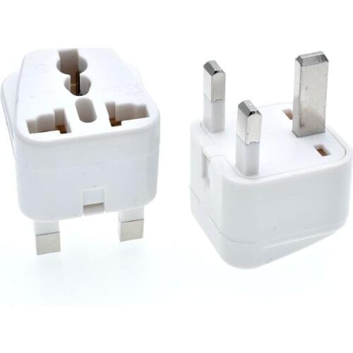 New 250v 13a Copper India Russia German French US EU AU to UK Singapore Malaysia Grounded Type G Wall Plug Travel Adapter Outlet