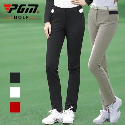 New Womens Pants Long Tennis Clothing Slim Comfortable Golf Pants Ladies High-Elastic Thicken Training Sports Trousers
