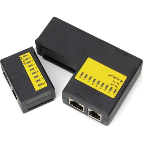 Professional Super Mini Network LAN Cable Wire Cat5 RJ11 RJ45 Tester New T3LB