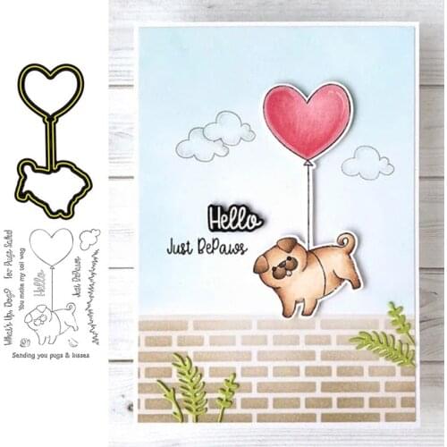Dog Clear Stamps and Metal Cutting Dies for Scrapbooking Card Making 2020 New die cuts
