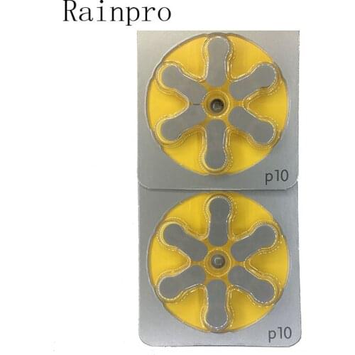 Rainpro 60PCS/LOT ZINC-AIR PR70 P10 A10 S10 zinc air button battery for Hearing aids