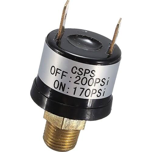 170-200 PSI Air Pressure Switch Tank Mount Type 1/4'' NPT 12V Train Air Horn