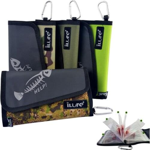 1Pc Portable Mini Fish Bait Bag Outdoor Foldable Fishing Tackle Lures Waist Storage Pouch