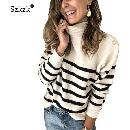 Женские вязаные пуловеры Szkzk China At AliExpress