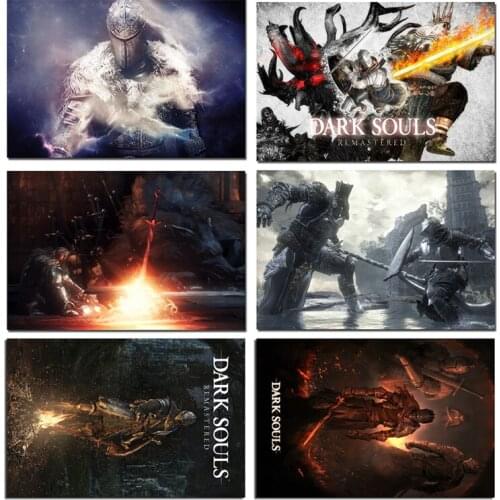 Dark Souls Hot Game Art Prints Silk Canvas For Wall Pictures Room Decoration-006