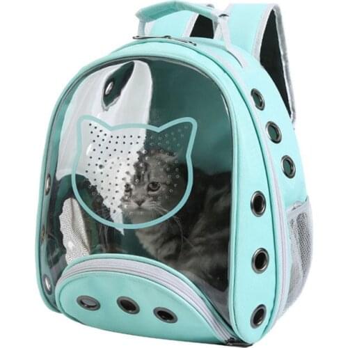 Pet Cat Outdoor Travel Bag, Breathable and Portable Cat Pattern Pet Bag, Puppy Pet Carrier, Durable Space Capsule