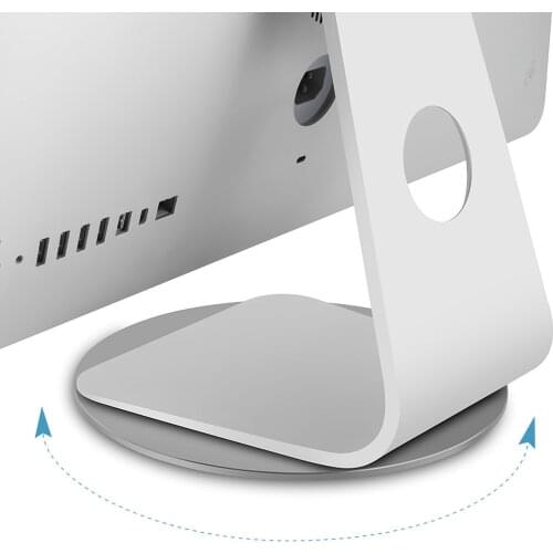 360 Rotation Computer Monitor Base Disc Non-slip Laptop for Notebook Aluminum Alloy Dock for Laptops Office Meeting Crafts