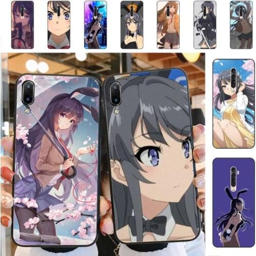 YNDFCNB Mai Sakurajima anime girl Phone Case for Vivo Y91C Y11 17 19 53 81 31 91 55 V17 11i 9 fot oppo
