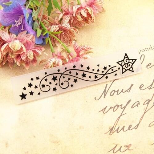 15x3cm plastic little stars craft card making paper card album wedding decoration clip Embossing folders
