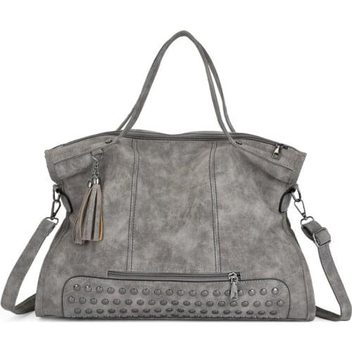 Femme Pochette Matte Crossbody Bag Tassel Soft Shoulder Bag Portable Large Capacity Shopping Totes