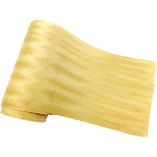 1 Roll Natural Golden teak veneer yellow thin wood solid wood DIY handmade speaker Guitar Musical Instruments make Furniture