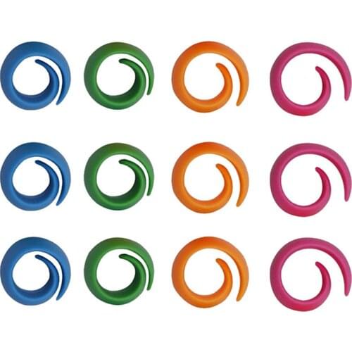 12Pcs Thread Spool Huggers Bobbin Clamps Holders Keep Thread Spools From Unwinding Peels Sewing Accessories