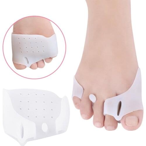 2pcs /1 Pair Silicone Orthotics Toe Separators Toe Align Gel Stretcher Correct Overlapping Feet New High Quality Toe Separator